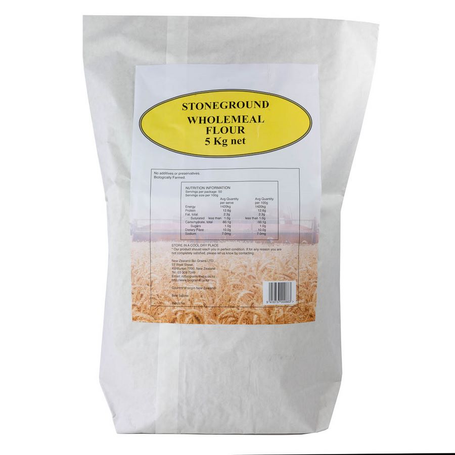 Organic Wholemeal Flour biologically grown 5kg