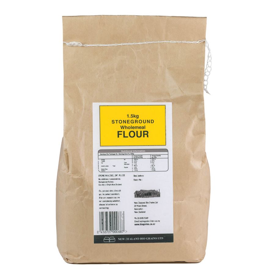 Organic Wholemeal Flour biologically grown 1.5kg