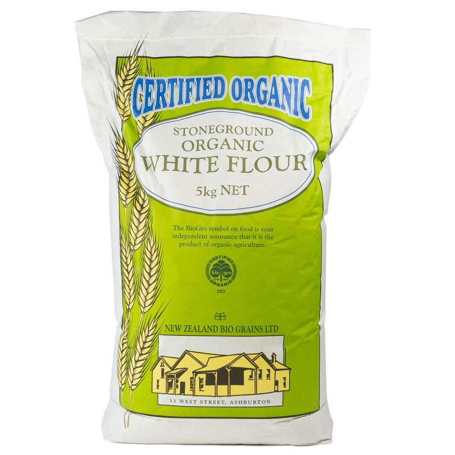 Organic White Flour - Bio Gro Certified 5kg