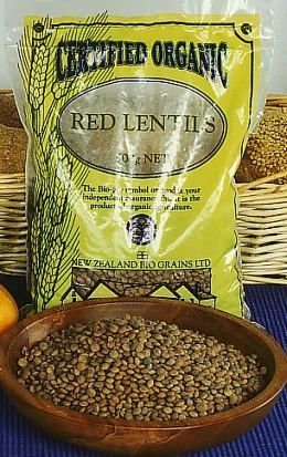 Organic Red/Brown Lentils - Bio Gro Certified